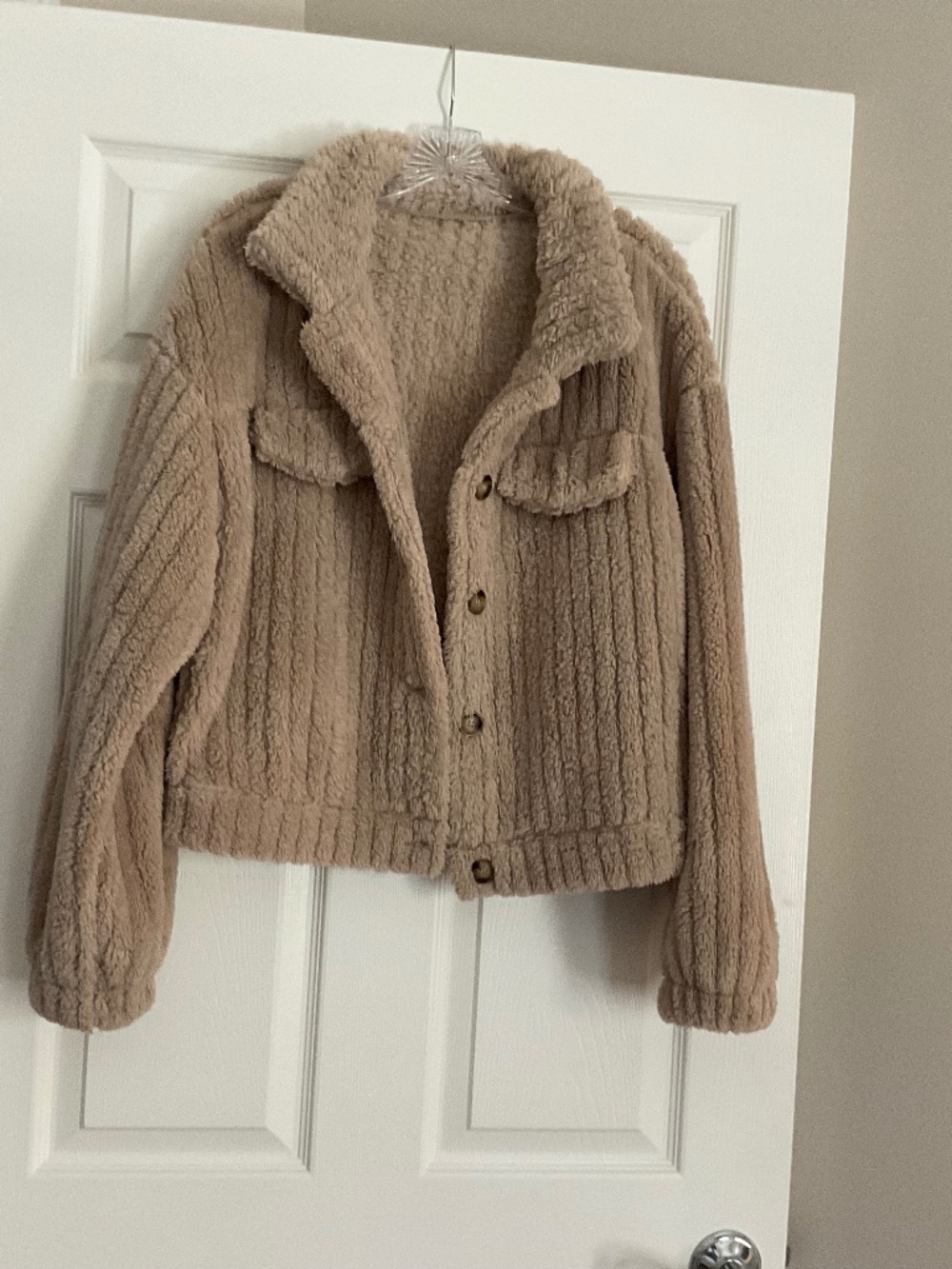 Cozy Teddy Trucker/Bomber Jacket